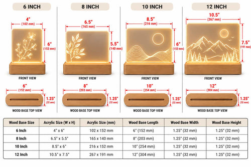 Custom Design LED Lamp | Your Own Design or AI Image in Full Colour