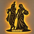 Radha Krishna Wall Art | Jai Shri Radha Krishna LED Backlit Wall Hanging