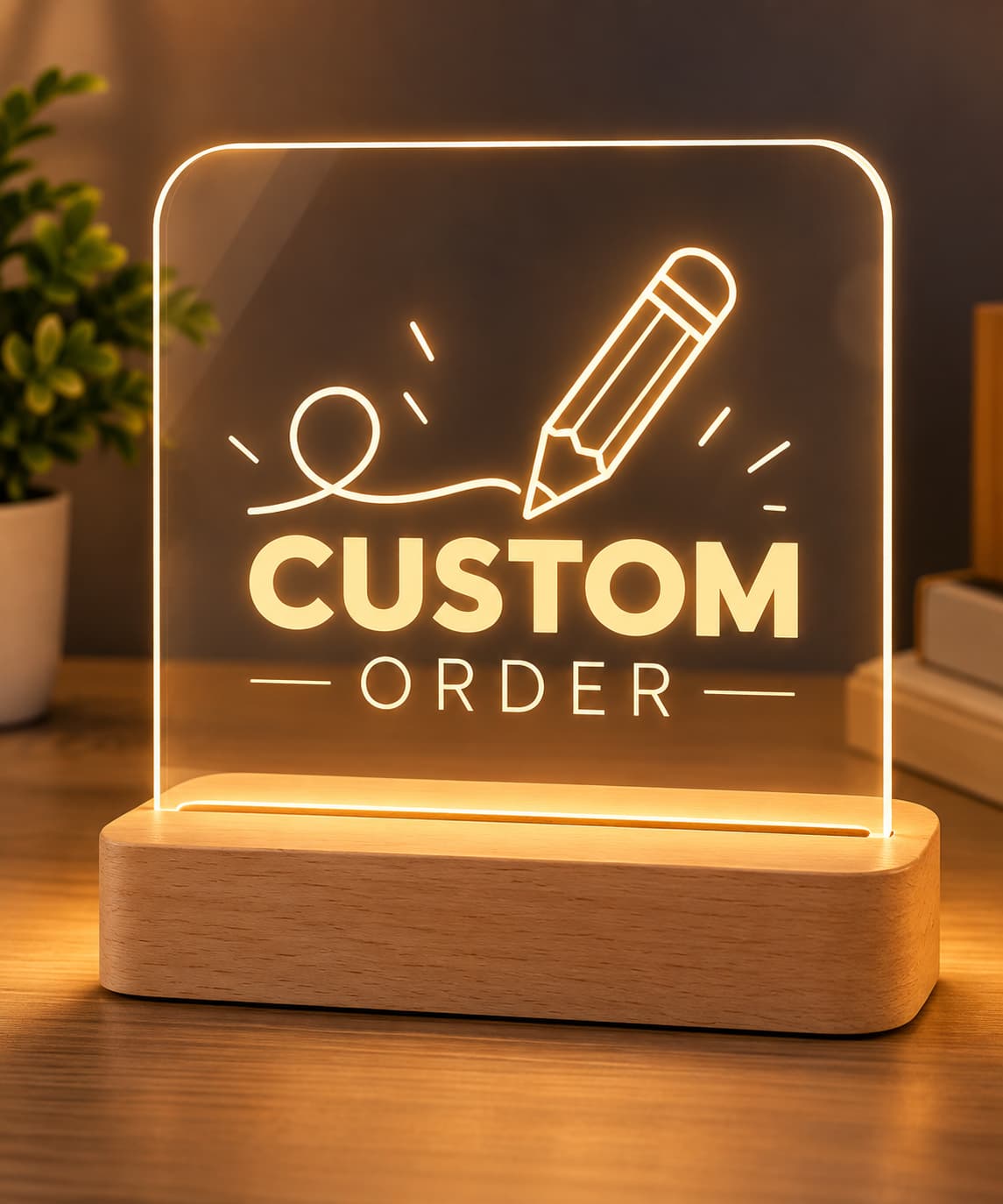 Custom Design LED Lamp | Your Own Design or AI Image in Full Colour