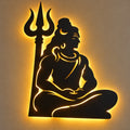 Shiva Backlit Wall Art | Meditating Mahadev LED Wall Hanging