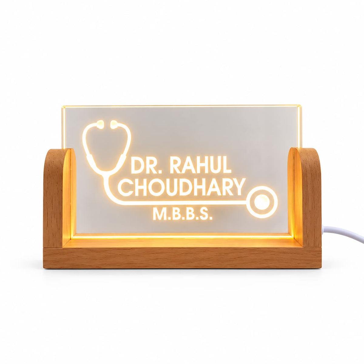 Doctor Desk Name Plate | Personalised for MBBS & MD Doctors